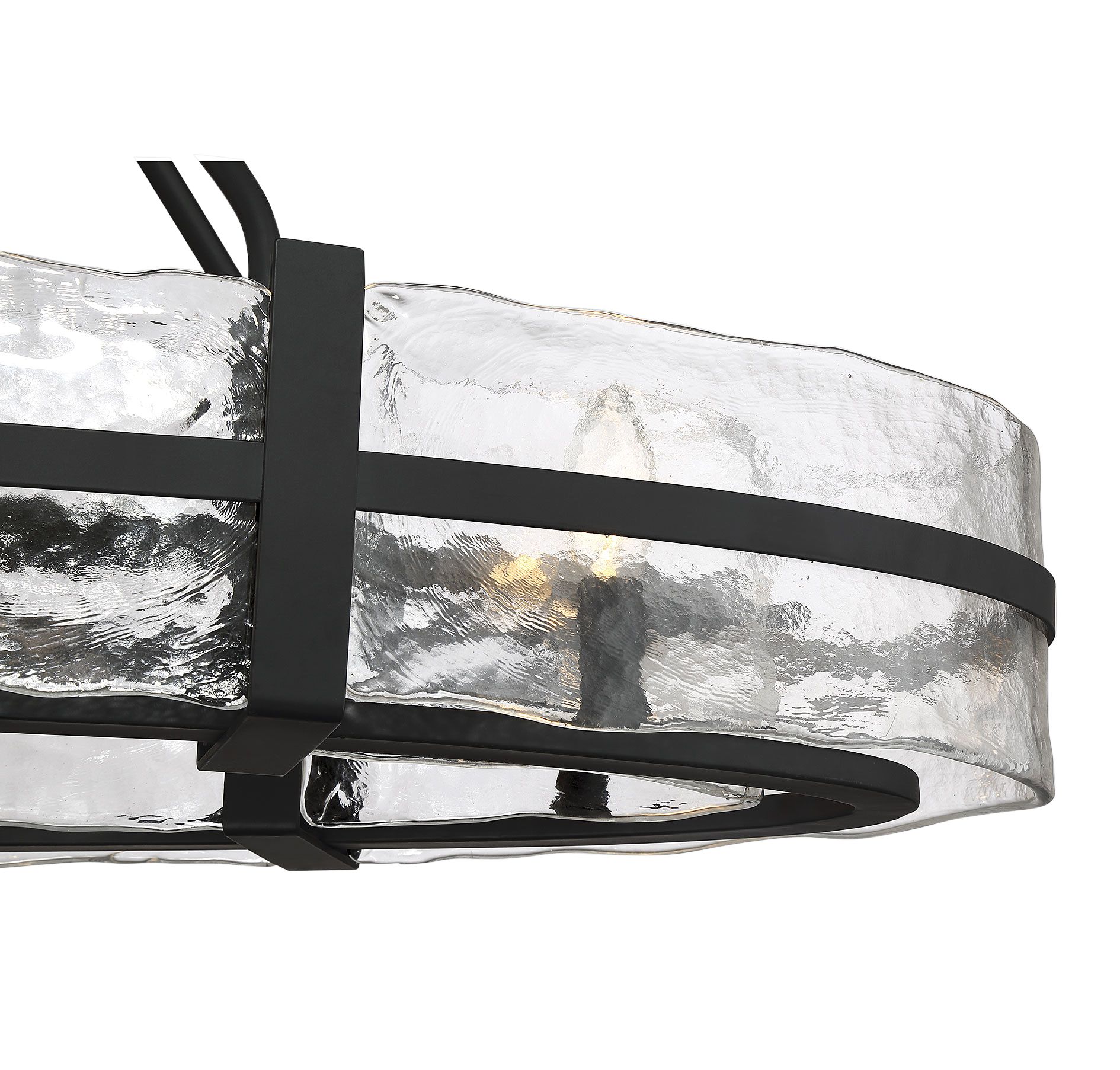 Image 4 Hudson 10-Light Oval Chandelier in Matte Black more views