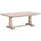 Hudson 110" Wide Natural Gray Wood Extendable Dining Table