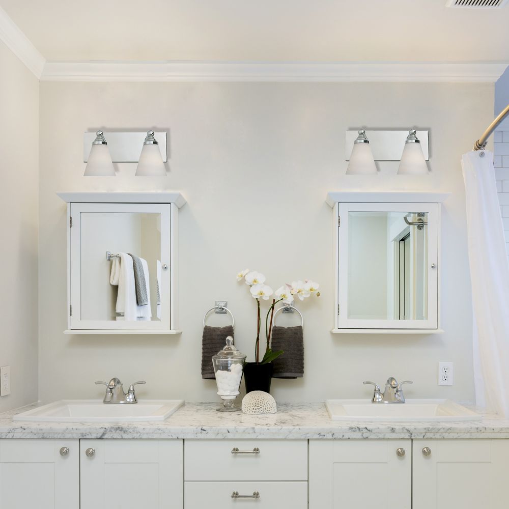 Image 3 Hudson 2-Light 7.5-in Chrome Cone Vanity Light more views