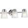 Hudson 3 Light Bath Light in Polished Chrome