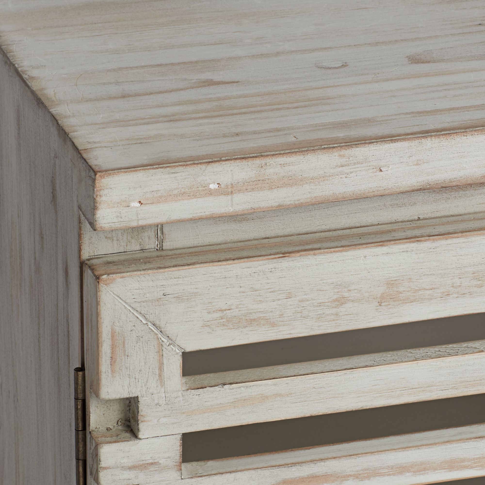 Image 4 Hudson 32" Wide Slat Door Accent Cabinet more views