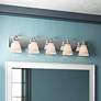 3_Hudson 37.75" Wide 5-Light Chrome Transitional Vanity Light more views