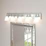 4_Hudson 37.75" Wide 5-Light Chrome Transitional Vanity Light more views