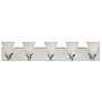 7_Hudson 37.75" Wide 5-Light Chrome Transitional Vanity Light more views
