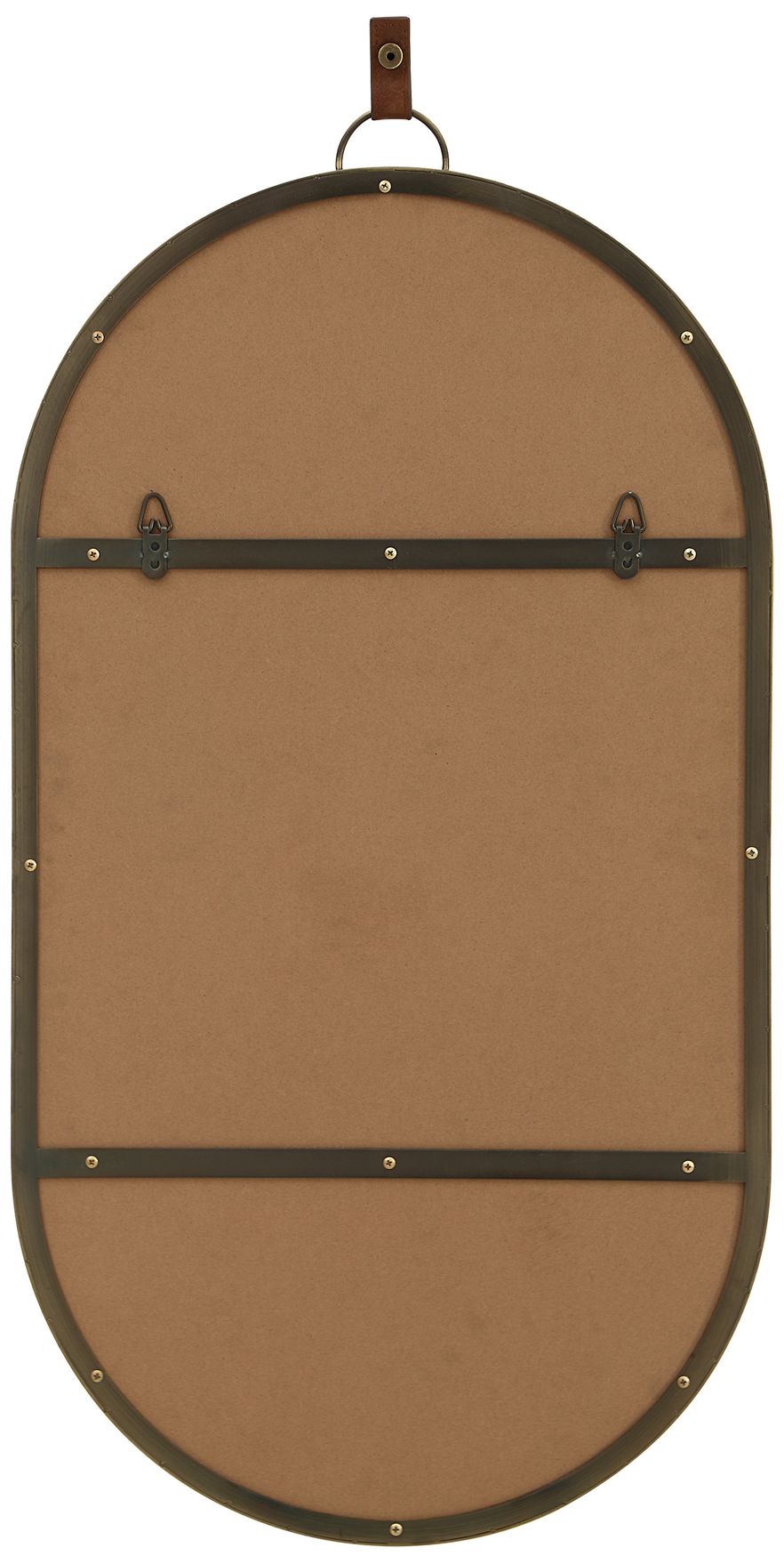 Image 5 Hudson 39.75" H x 20" W Wall Mirror, Antique Brushed Brass more views