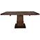 Hudson 44" Square Rustic Java Extension Leaf Dining Table