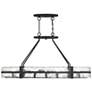2_Hudson 48" Wide Matte Black 10-Light Linear Chandelier