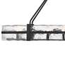 3_Hudson 48" Wide Matte Black 10-Light Linear Chandelier more views
