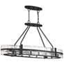 5_Hudson 48" Wide Matte Black 10-Light Linear Chandelier more views