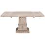 Hudson 64" Wide Natural Gray Square Extendable Dining Table