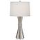 Hudson Brushed Nickel Metal Modern Table Lamp