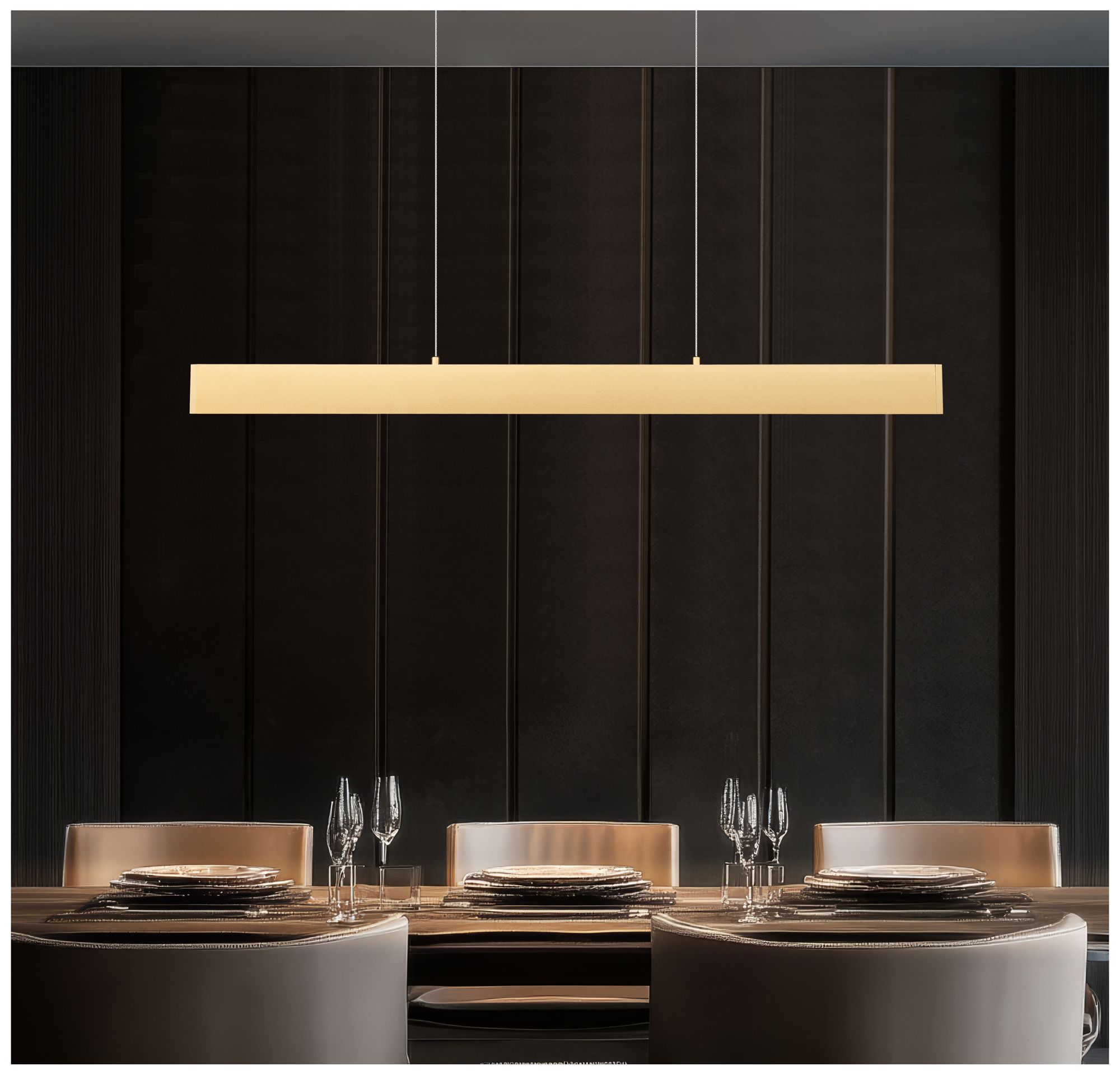 Image 2 Hudson by Z-Lite 45 inch Gold 1 Light Linear Chandelier more views