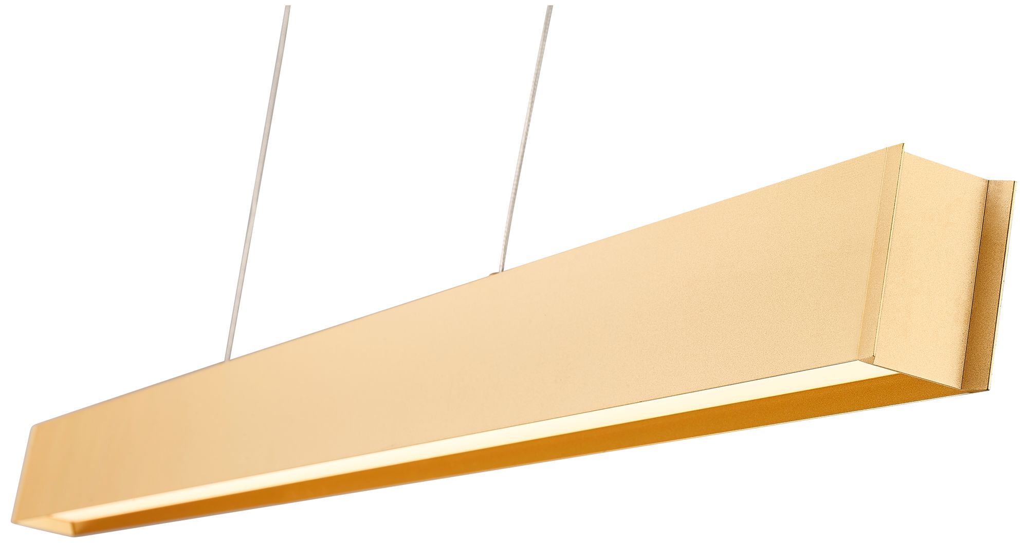 Image 6 Hudson by Z-Lite 45 inch Gold 1 Light Linear Chandelier more views