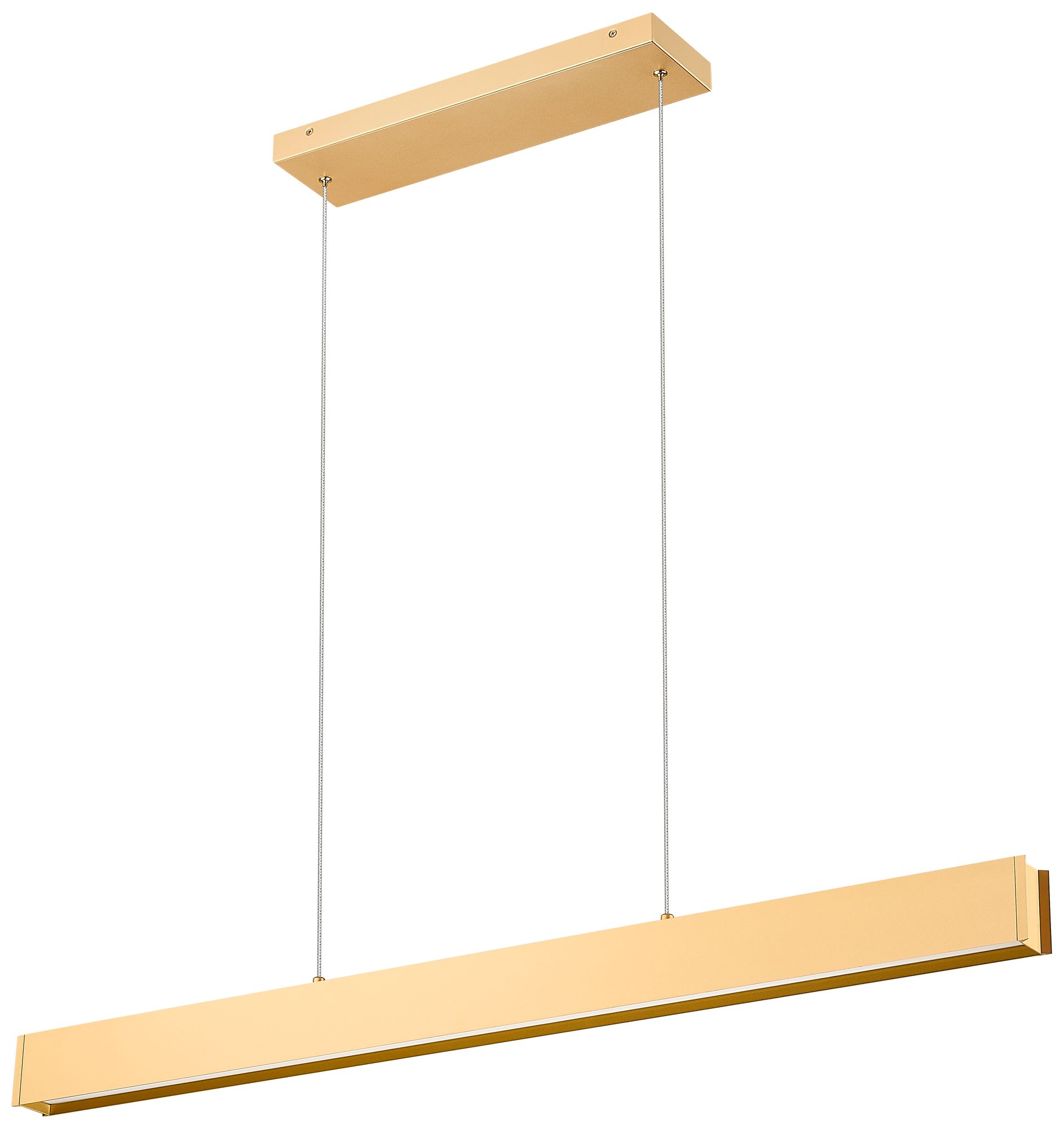 Image 7 Hudson by Z-Lite 45 inch Gold 1 Light Linear Chandelier more views