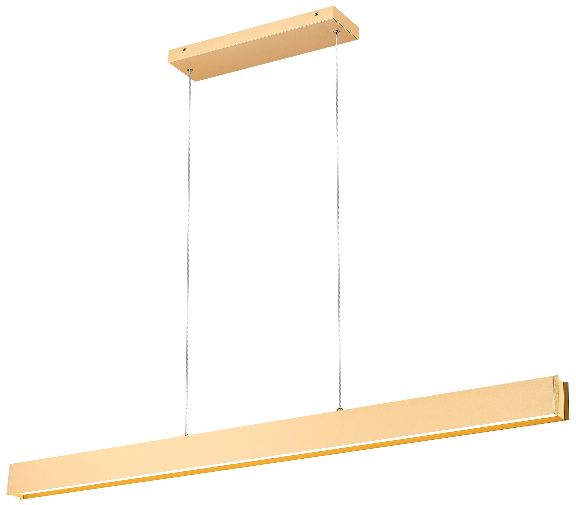 Hudson by Z-Lite 55 inch Gold 1 Light Linear Chandelier