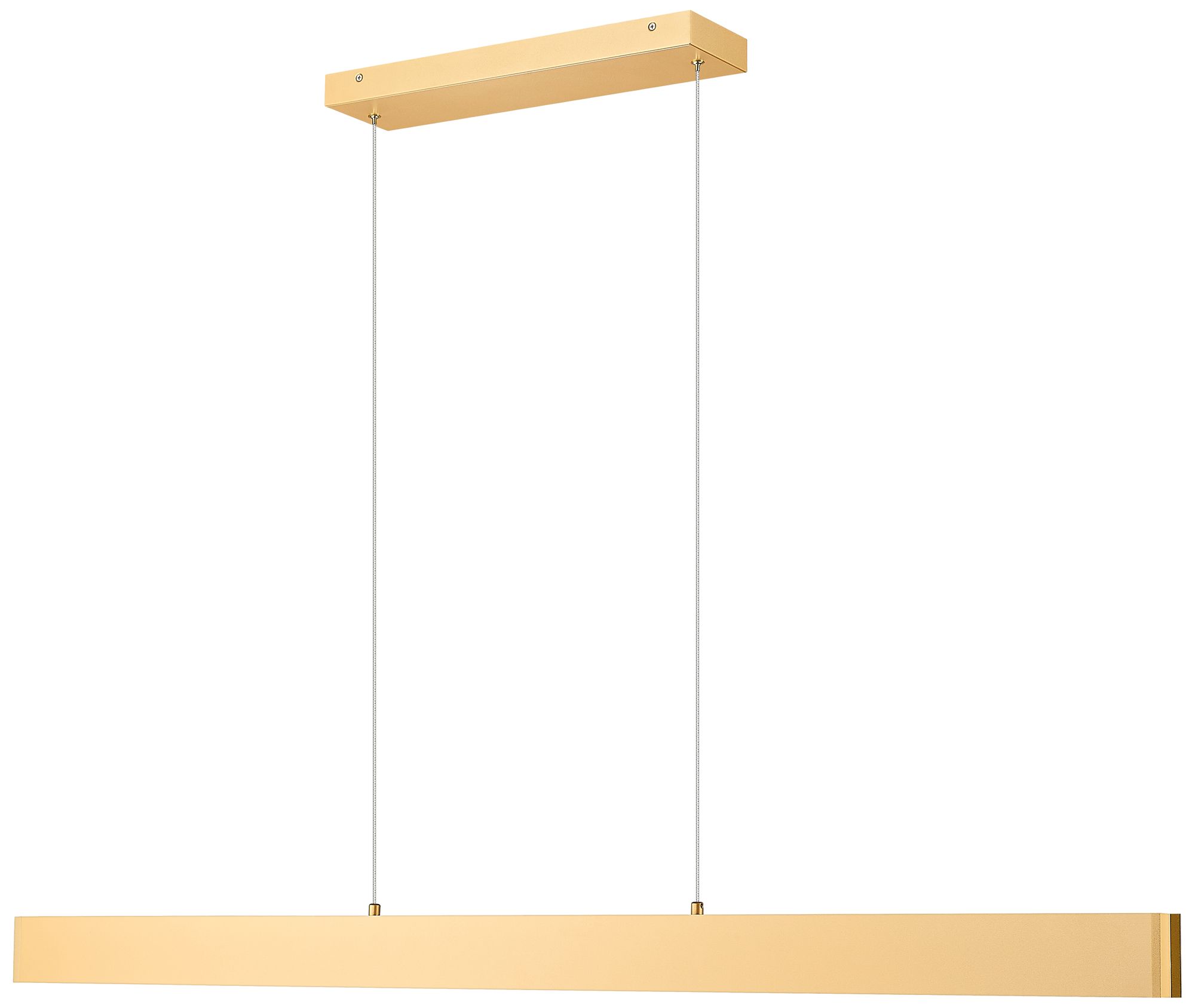 Image 5 Hudson by Z-Lite 55 inch Gold 1 Light Linear Chandelier more views