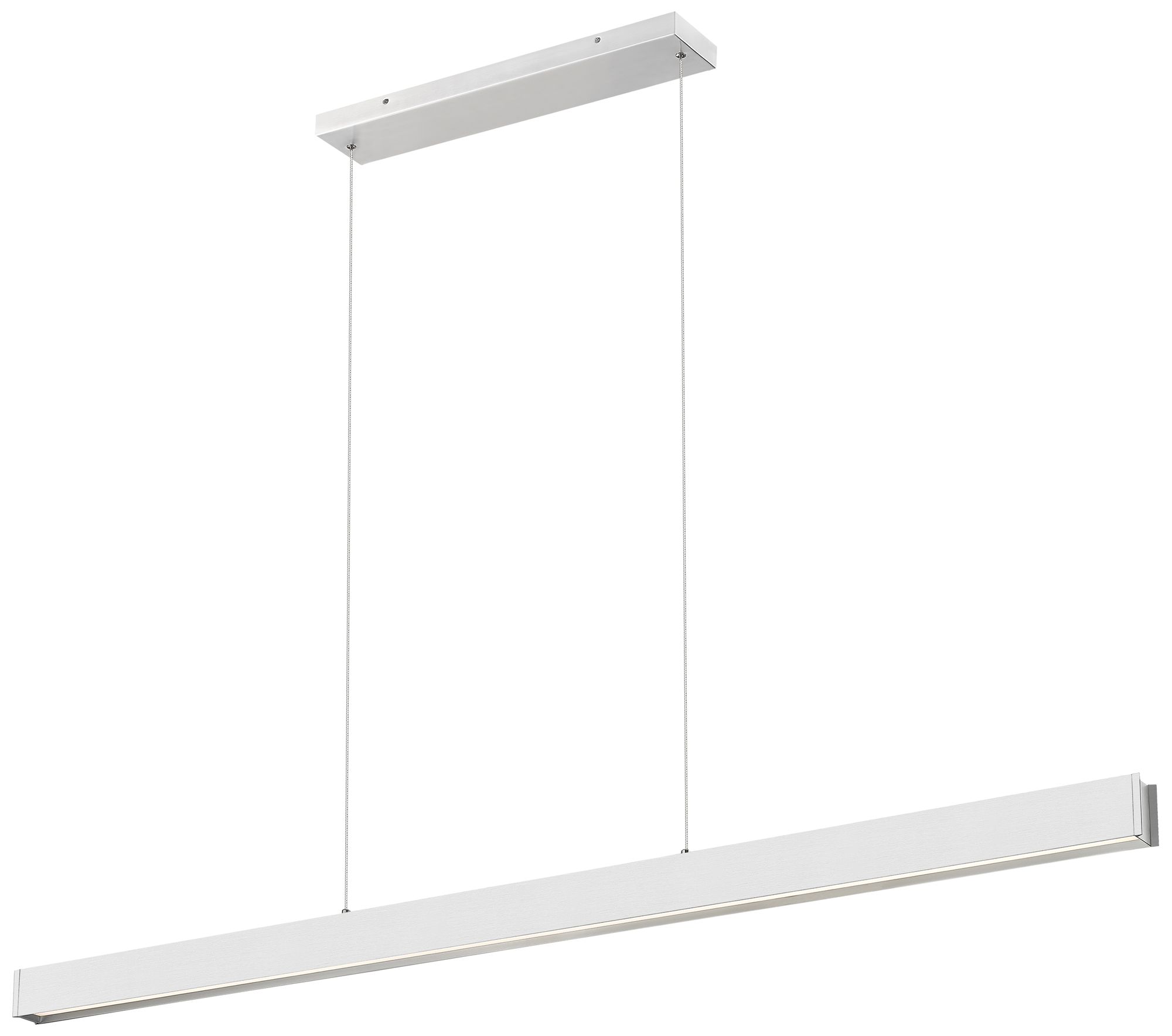 Hudson by Z-Lite 72 inch Brushed Nickel 1 Light Linear Chandelier