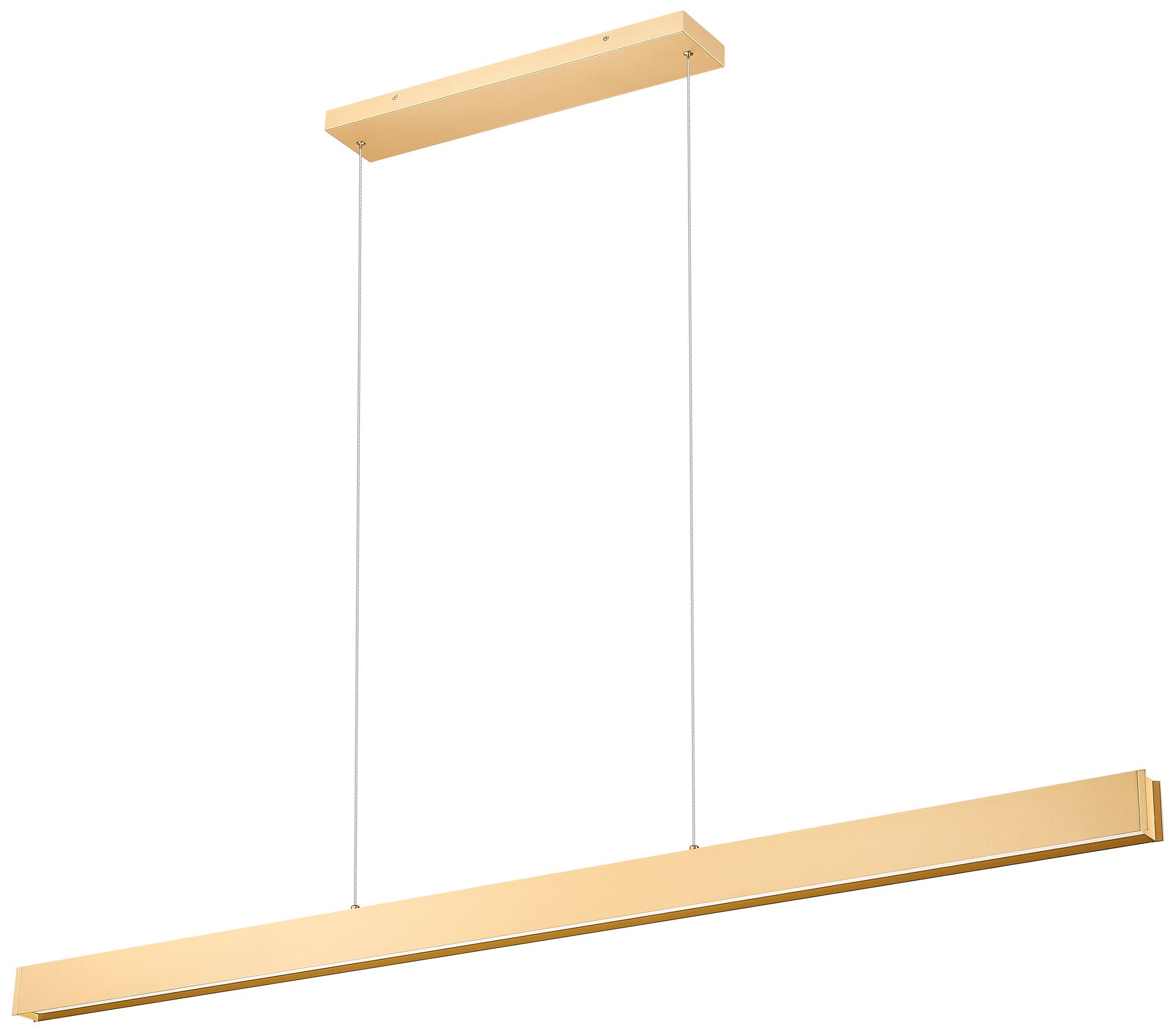 Image 7 Hudson by Z-Lite 72 inch Gold 1 Light Linear Chandelier more views