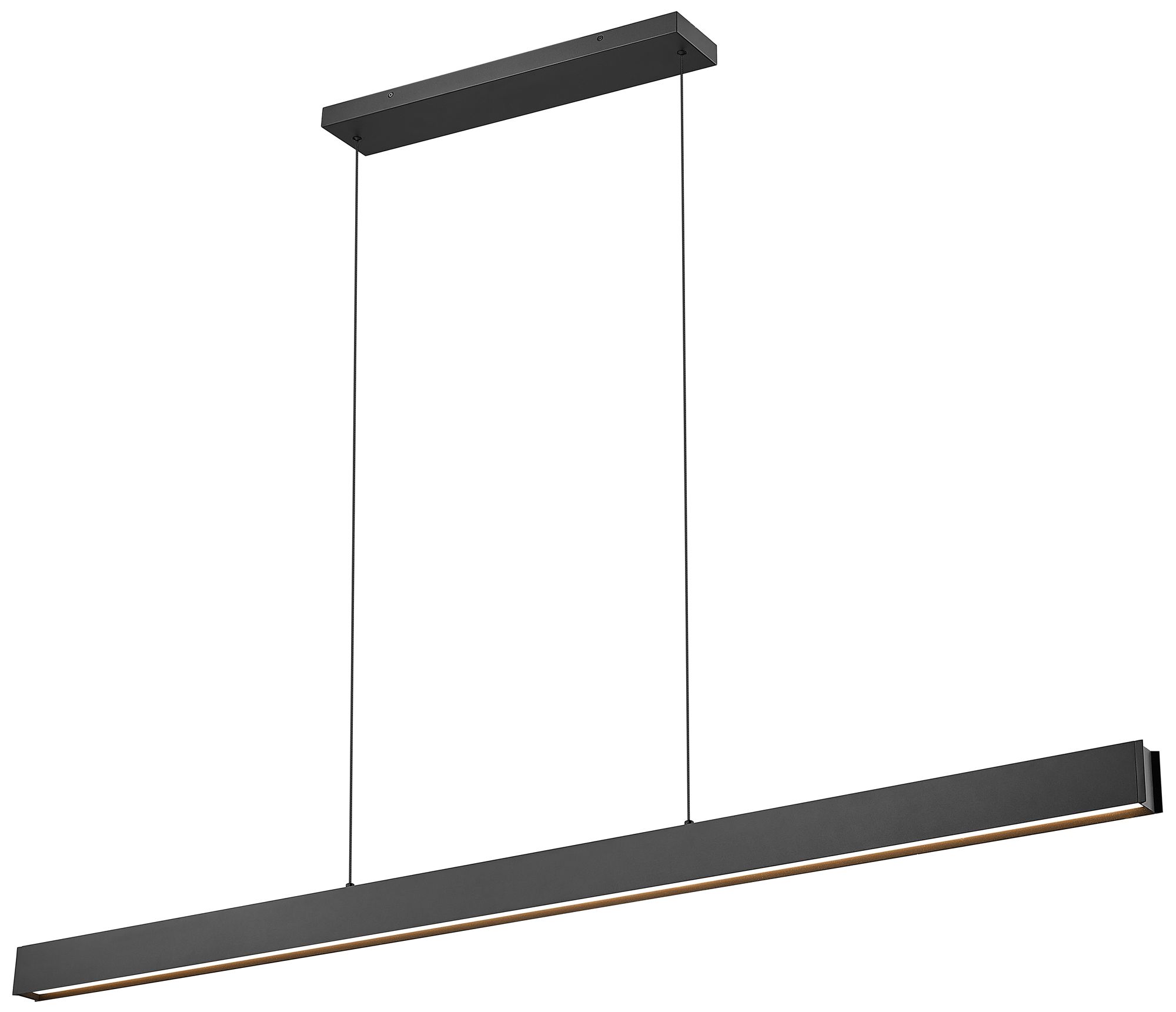 Hudson by Z-Lite 72 inch Matte Black 1 Light Linear Chandelier