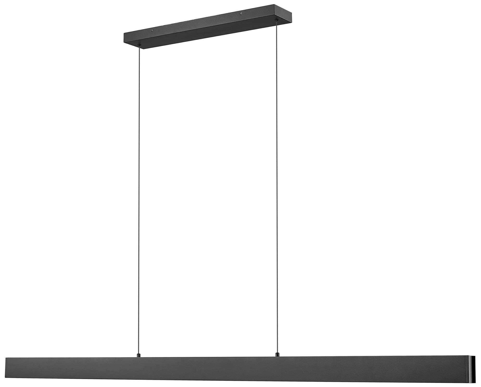 Image 5 Hudson by Z-Lite 72 inch Matte Black 1 Light Linear Chandelier more views