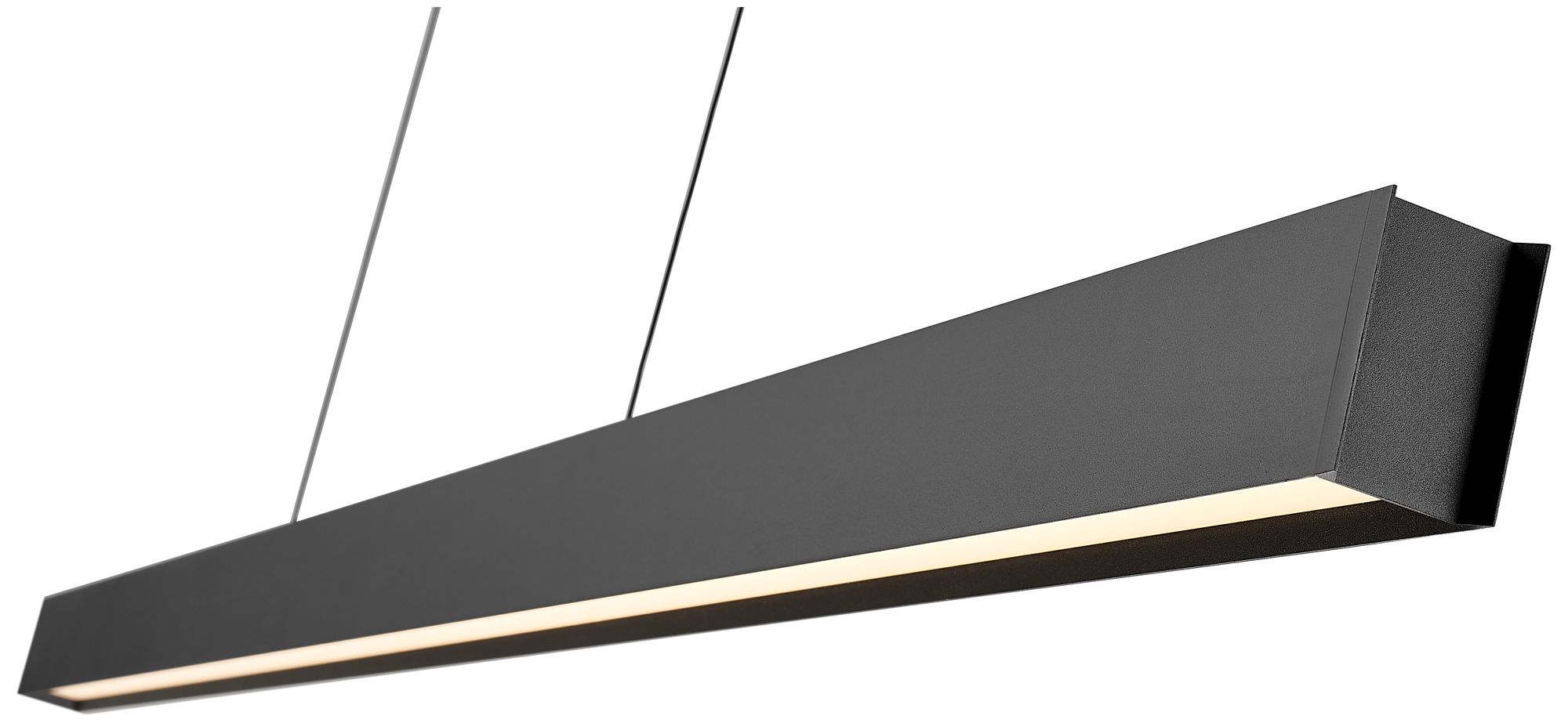 Image 6 Hudson by Z-Lite 72 inch Matte Black 1 Light Linear Chandelier more views