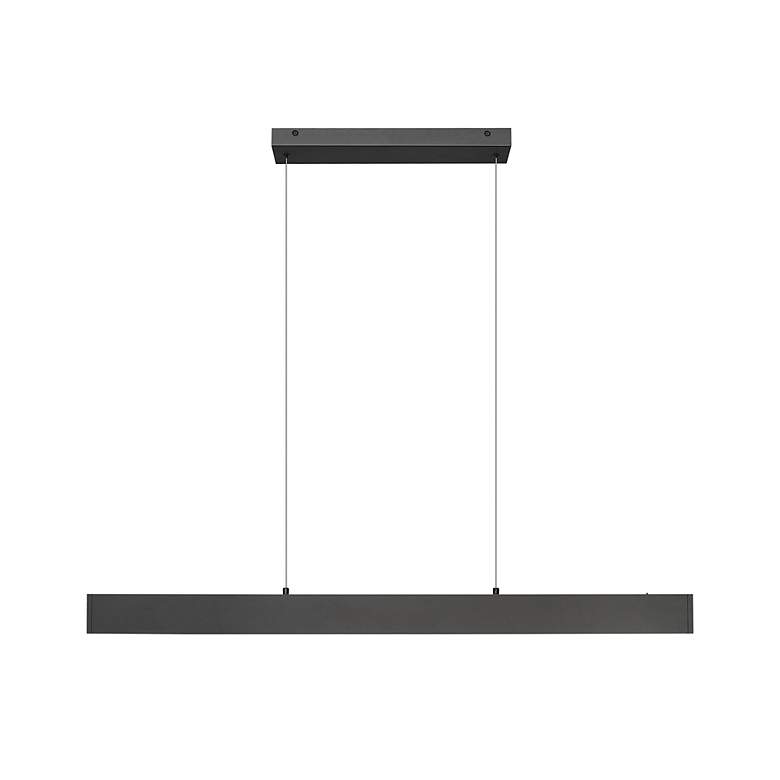 Image 4 Hudson by Z-Lite Matte Black 45 inch 1 Light Linear LED Chandelier more views