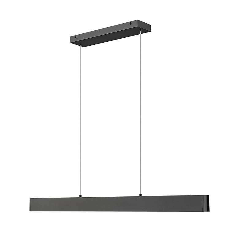 Image 5 Hudson by Z-Lite Matte Black 45 inch 1 Light Linear LED Chandelier more views