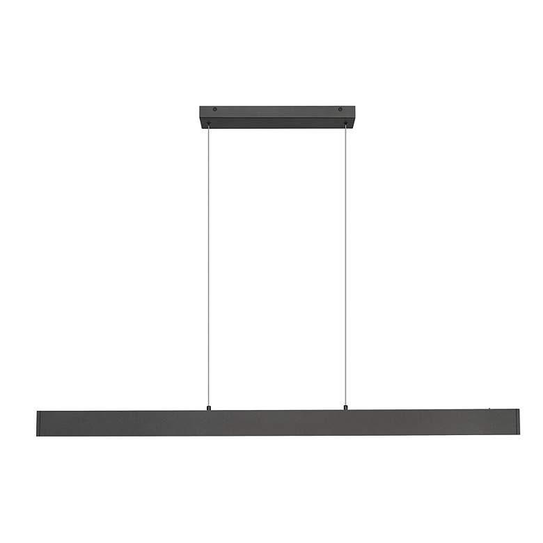 Image 4 Hudson by Z-Lite Matte Black 55 inch 1 Light Linear LED Chandelier more views