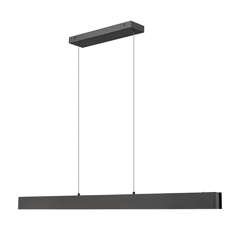 Image 5 Hudson by Z-Lite Matte Black 55 inch 1 Light Linear LED Chandelier more views