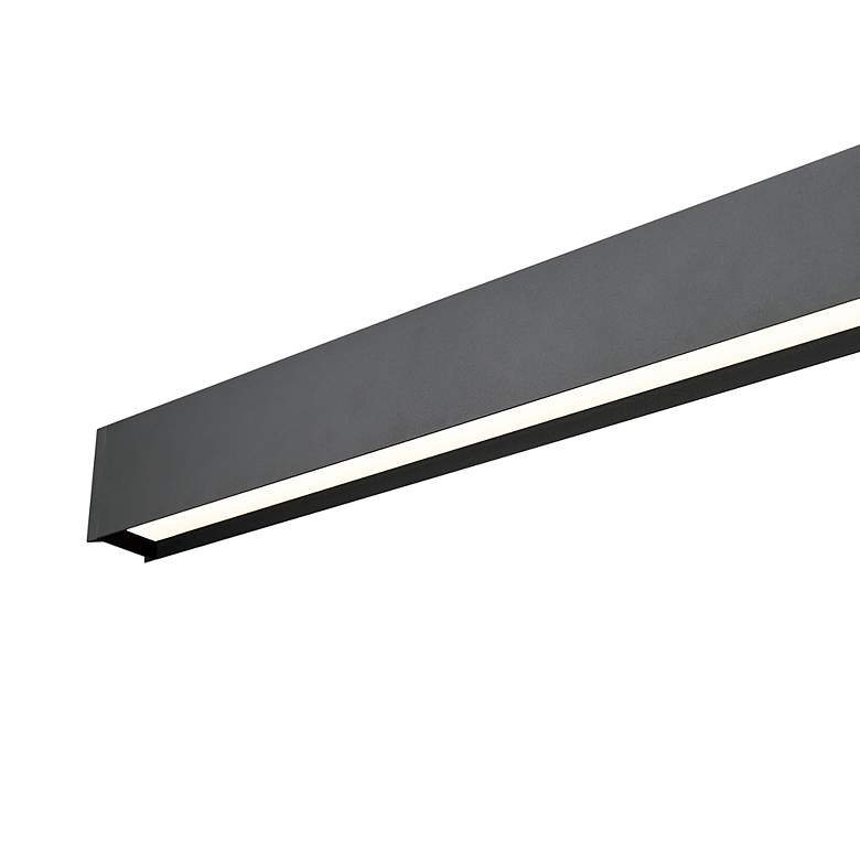 Image 6 Hudson by Z-Lite Matte Black 55 inch 1 Light Linear LED Chandelier more views