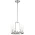 Hudson Heights 14" Wide Polished Nickel 4 Light Pendant Convertible