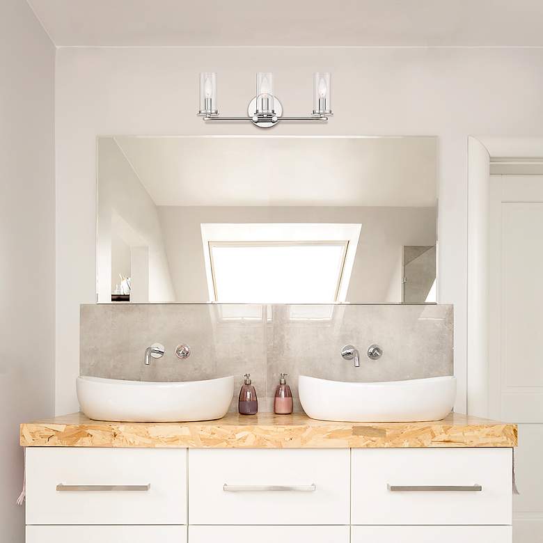 Image 6 Hudson Heights 18" Wide Polished Nickel 3-Light Bath Light more views