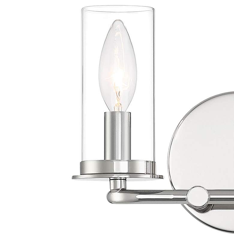 Image 3 Hudson Heights 7 1/4"H Polished Nickel 2-Light Wall Sconce more views