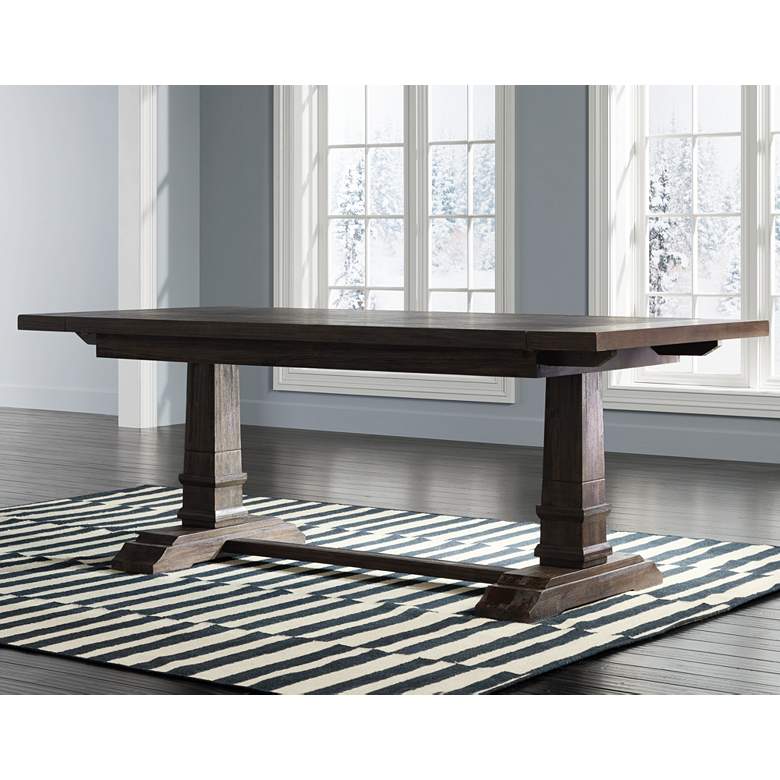 Image 1 Hudson Rustic Java Extension Dining Table