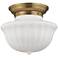 Hudson Valley 12" Wide Aged Brass Ceiling Light