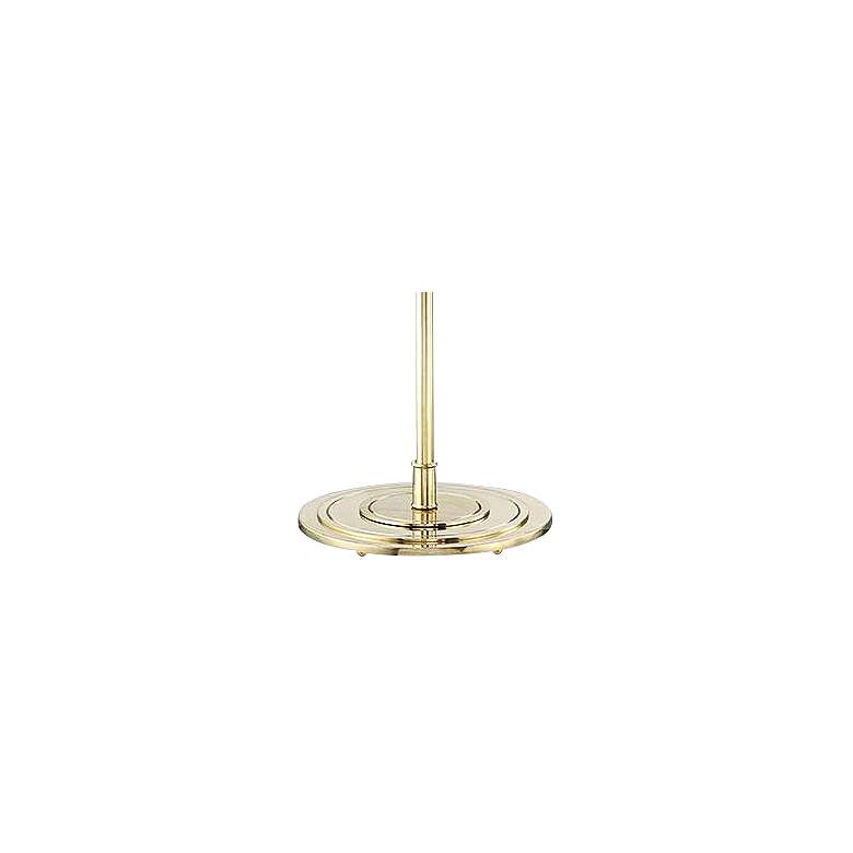 Image 3 Hudson Valley 57" High Signature No.1 Aged Brass Swing Arm Floor Lamp more views
