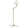 Hudson Valley 59 1/2" Classic No.1 Aged Brass Adjustable Floor Lamp