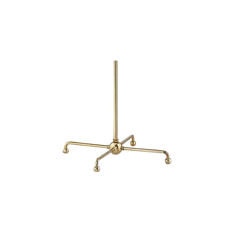 Image 3 Hudson Valley 59 1/2 inch Classic No.1 Aged Brass Adjustable Floor Lamp more views