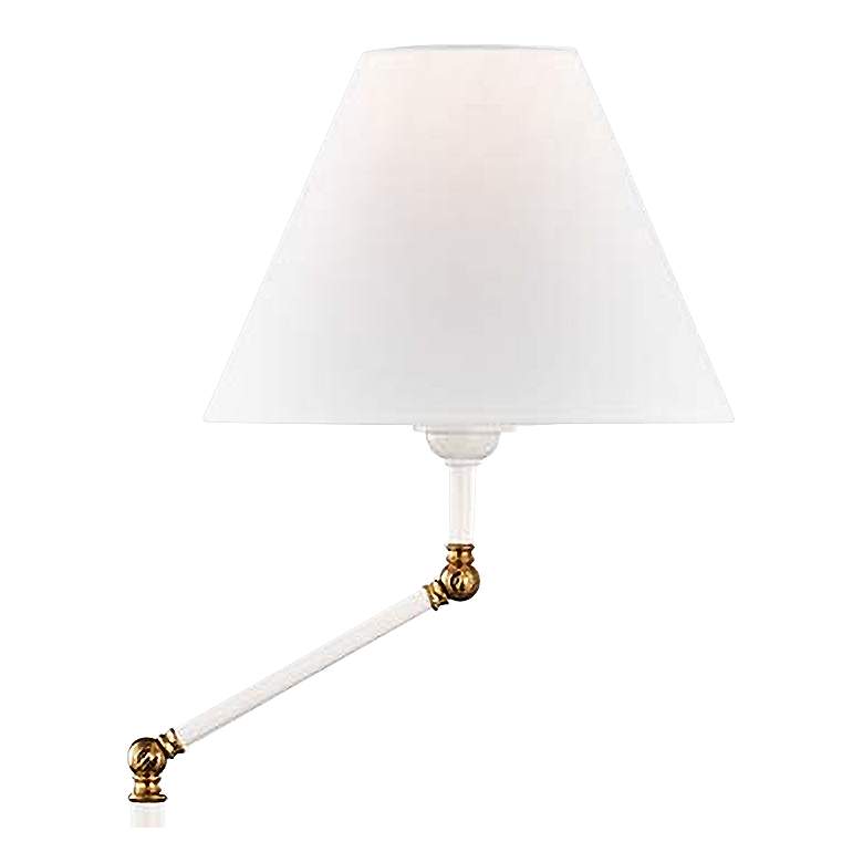 Image 2 Hudson Valley 59 1/2" High Classic No.1 White Metal Floor Lamp more views