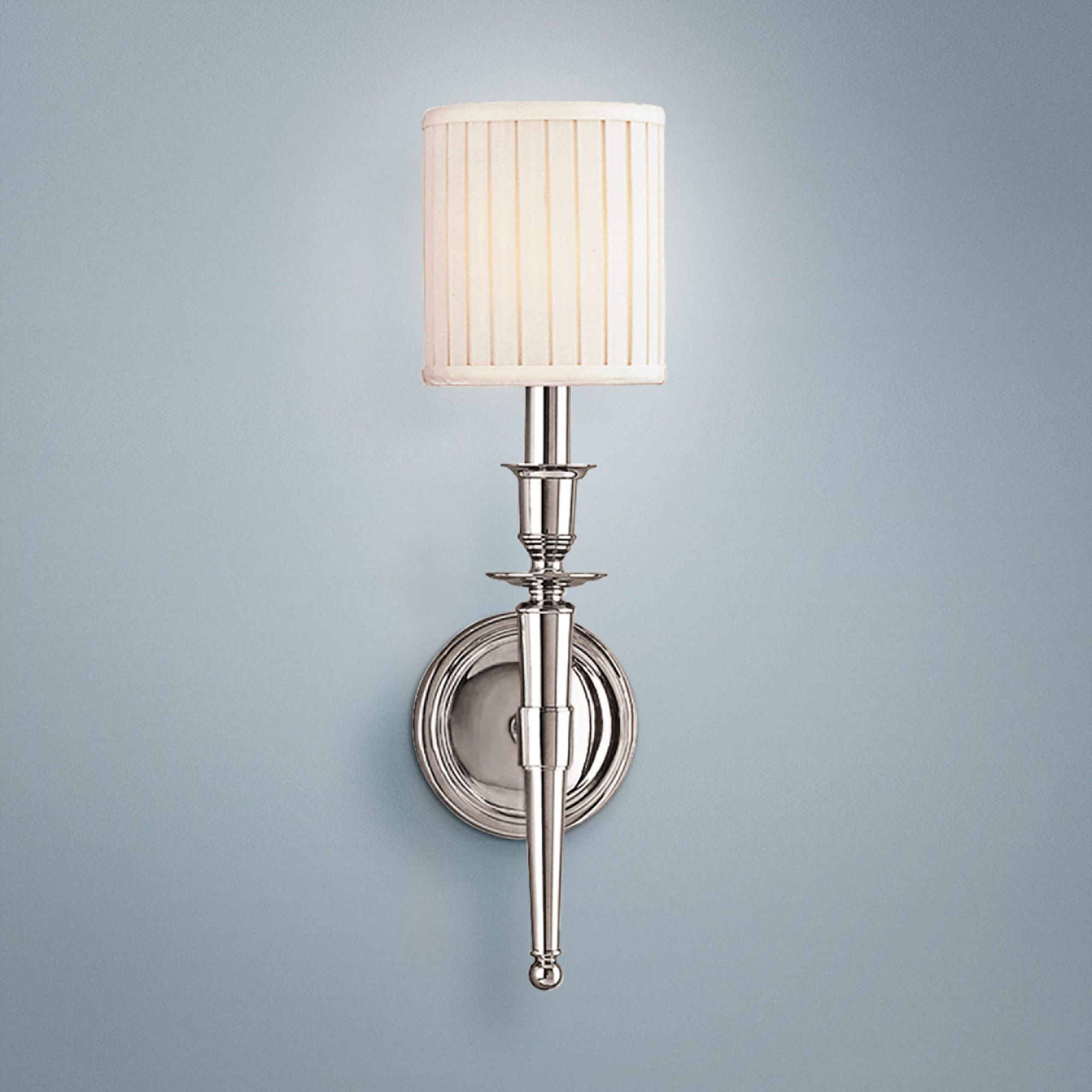 polished nickel wall sconces