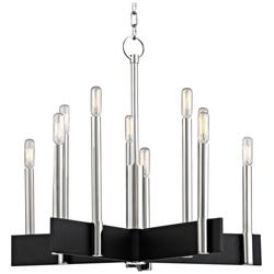 Hudson Valley Abrams 23 3/4&quot; Wide Polished Nickel Chandelier