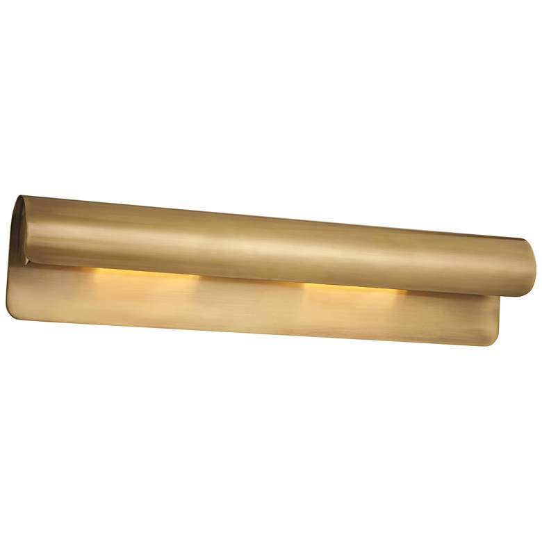 Image 1 Hudson Valley Accord 5 1/2"H Aged Brass Wall Sconce