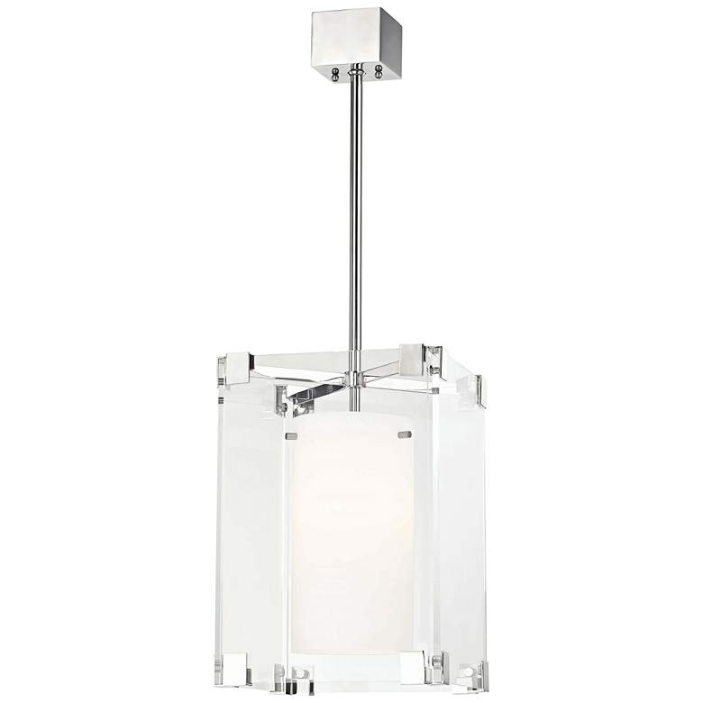 Image 1 Hudson Valley Achilles 13 inchW Polished Nickel Pendant Light