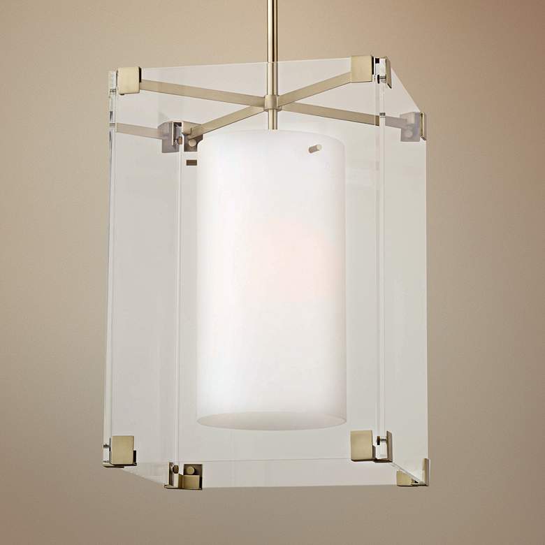 Image 1 Hudson Valley Achilles 18" Wide Aged Brass Pendant Light