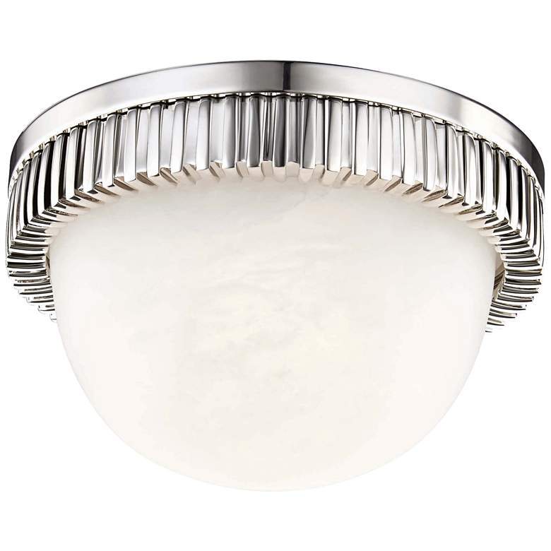 Image 1 Hudson Valley Ainsley 5"W Polished Nickel LED Ceiling Light