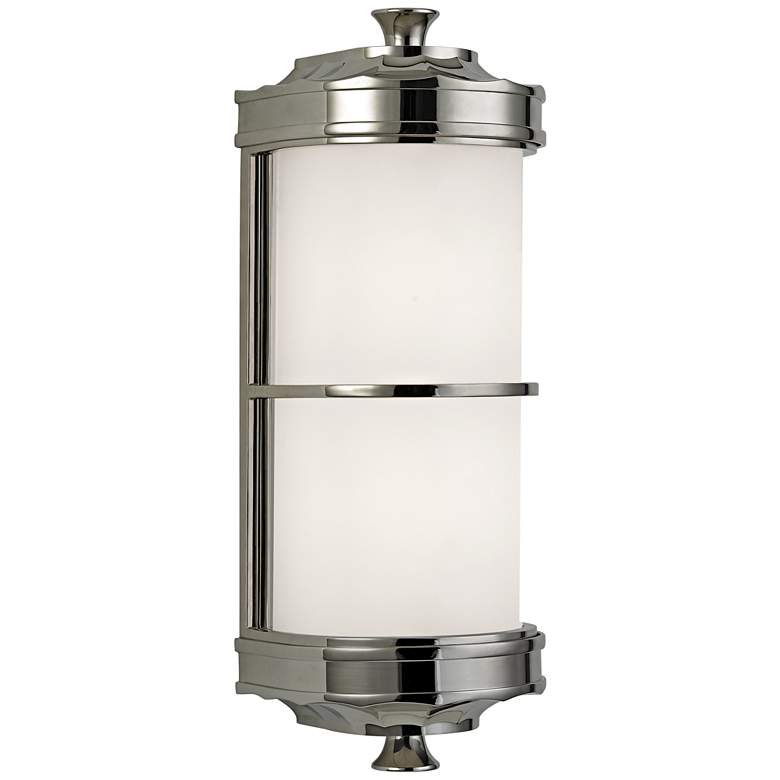 Image 1 Hudson Valley Albany 13" High Polished Nickel Wall Sconce