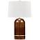 Hudson Valley Albertson Medium Tram Acacia Wood Table Lamp
