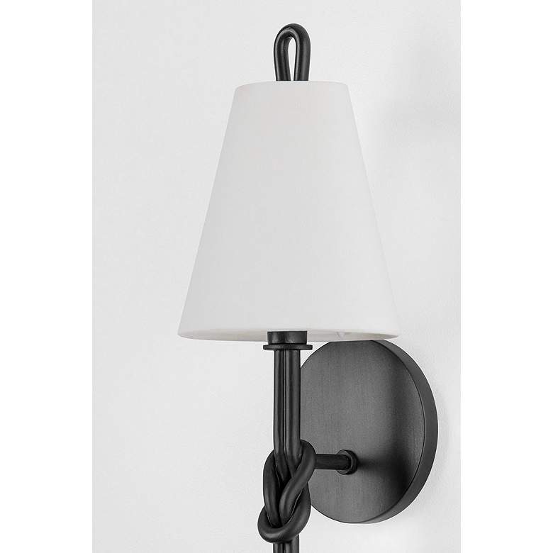 Image 2 Hudson Valley Alburgh 6.75" 1 Lt. Aged Iron Wall Sconce more views