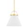 Hudson Valley Aldridge 24" Wide Aged Brass Pendant Light
