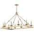 Hudson Valley Allendale 44 1/2"W Brass 10-Light Chandelier
